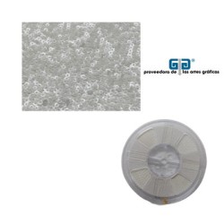 ROLLO LENTEJUELA SUBLI REDONDA 25 MTS. C/ADHESIVO 3MM BLANCA SUBLIMAR SUBLIMACION YTISPA