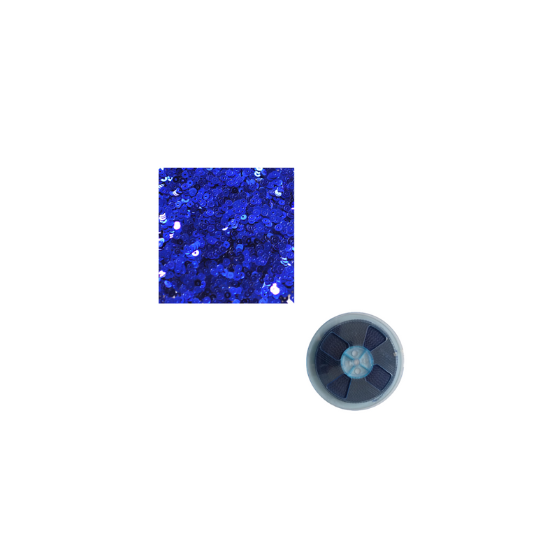 ROLLO LENTEJUELA  REDONDA 25 MTS. C/ADHESIVO 5MM AZUL REY SUBLIMAR SUBLIMACION YTISPA