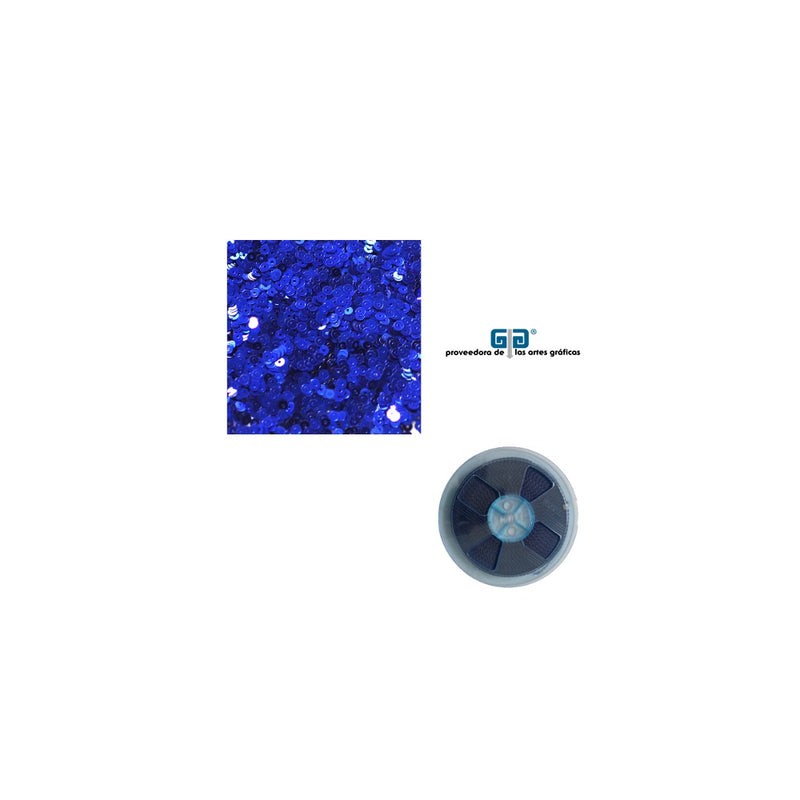 ROLLO LENTEJUELA  REDONDA 25 MTS. C/ADHESIVO 3MM AZUL REY  SUBLIMAR SUBLIMACION YTISPA