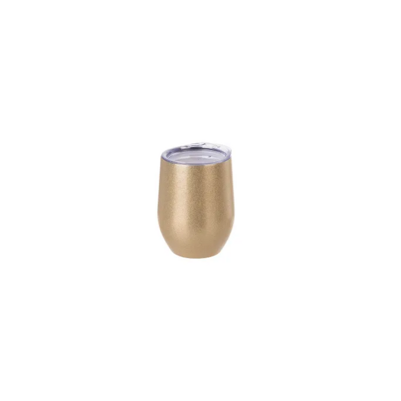 VASO VINERO GLITTER 350 ML ORO PARA SUBLIMAR 12 OZ SUBLIMACION ENCOGRAPHICS