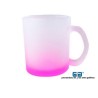 TAZA VIDRIO GLASEADO ESMERILADO ROSA 11 OZ PARA SUBLIMAR 325 ML SUBLIMACION ENCOGRAPHICS