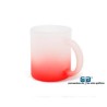 TAZA VIDRIO GLASEADO ESMERILADO ROJA 11 OZ PARA SUBLIMAR 325 ML SUBLIMACION ENCOGRAPHICS