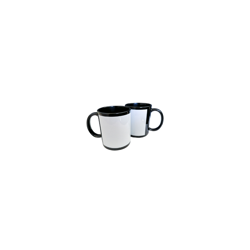 TAZA NEGRA CON VENTANA 11 OZ PARA SUBLIMAR 325 ML SUBLIMACION ENCOGRAPHICS