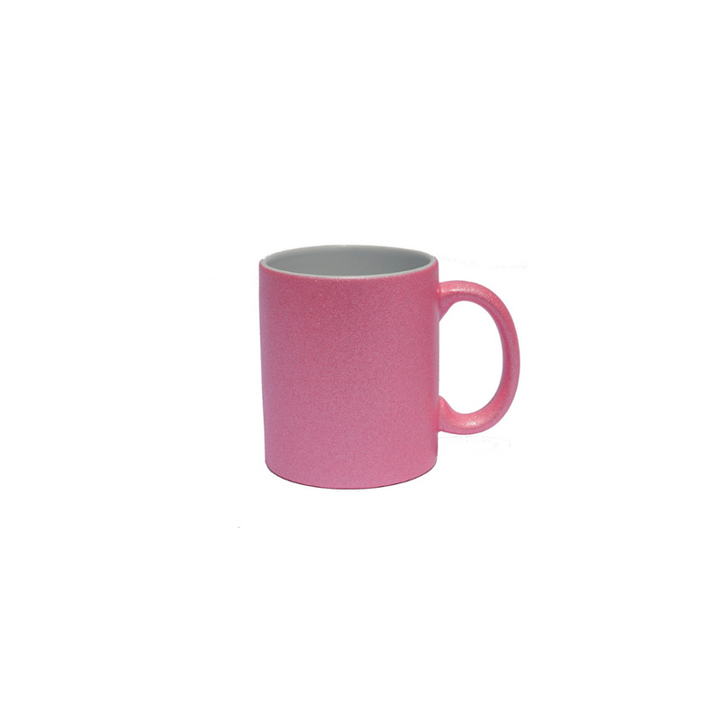 TAZA DIAMANTADA ROSA GLITTER 11 OZ PARA SUBLIMAR 325 ML SUBLIMACION ENCOGRAPHICS