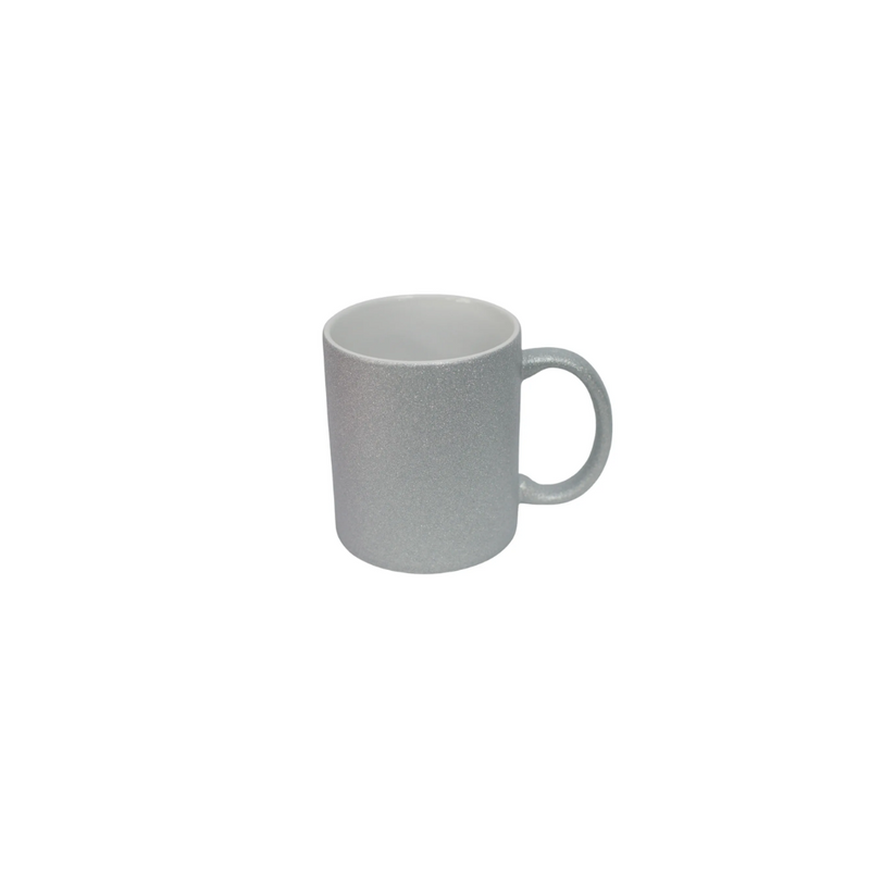 TAZA DIAMANTADA PLATA GLITTER 11 OZ PARA SUBLIMAR 325 ML SUBLIMACION ENCOGRAPHICS