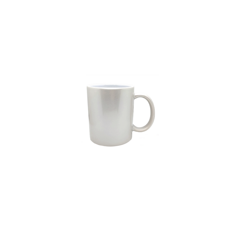 TAZA BLANCA 11 OZ TORNASOL METALICO PARA SUBLIMAR 325 ML SUBLIMACION ENCOGRAPHICS