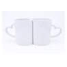 TAZA BLANCA 11 OZ ASA DE CORAZON PAREJA PARA SUBLIMAR 325 ML SUBLIMACION ENCOGRAPHICS