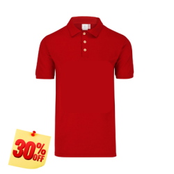 PLAYERA POLO 50% POLIESTER, 50% ALGODON/PREM 230GR MUJER ROJA TALLA L YTISPA