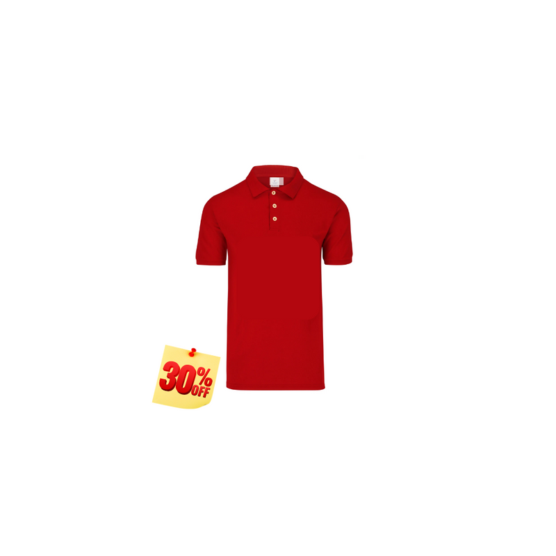 PLAYERA POLO 50% POLIESTER, 50% ALGODON/PREM 230GR MUJER ROJA TALLA M YTISPA