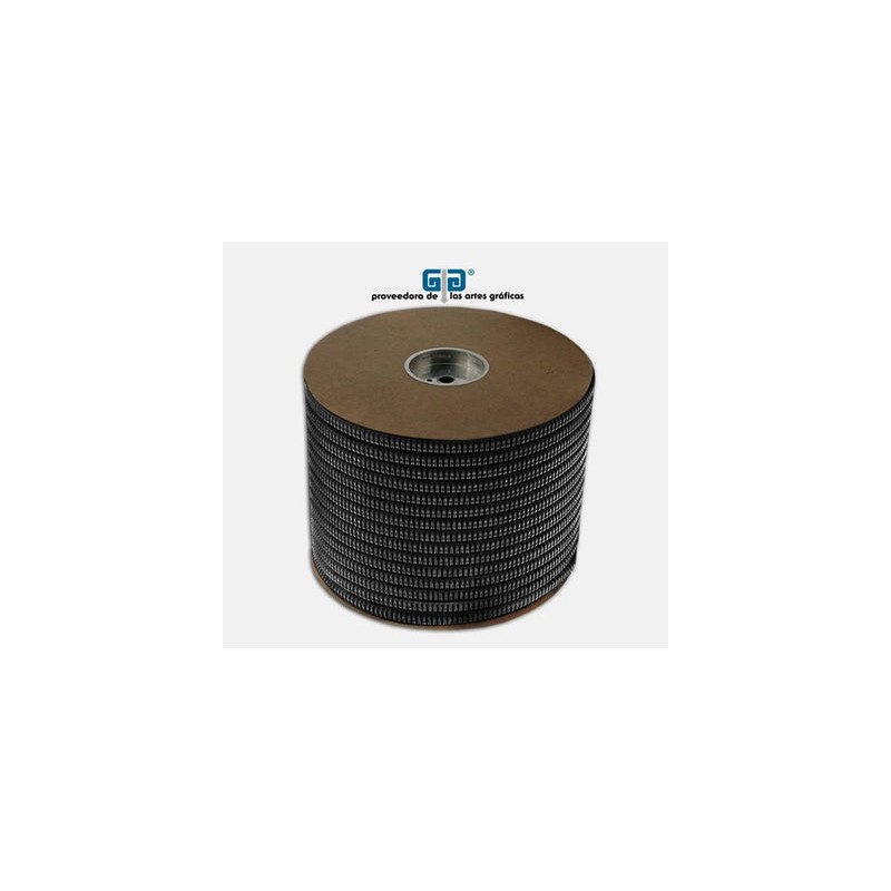 BOBINA ARILLO METALICO DOBLE  1/2" NEGRO  articulo sobre pedido