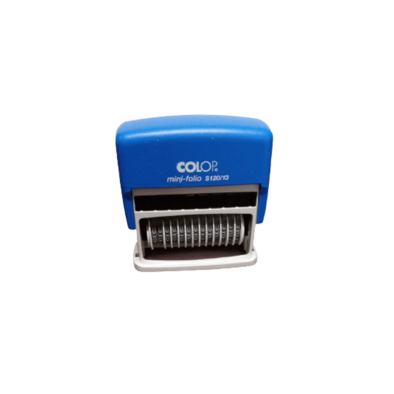 NUMERADOR	COLOP	MINI 120  13 DIGITOS  SIN PLACA TINTA  NEGRO	AUTOENTINTABLE