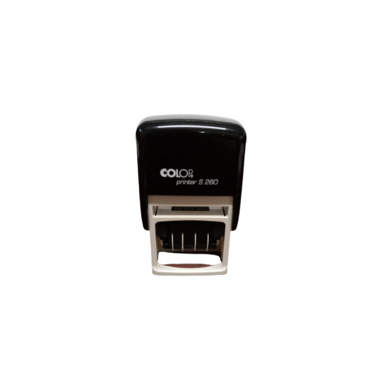 FECHADOR  COLOP  S 260 MEDIDA 24 X 45 MM	TINTA NEGRO	AUTOENTINTABLE