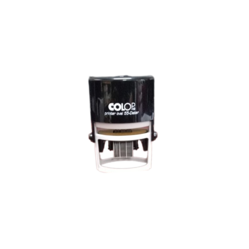 FECHADOR  COLOP OVAL 55	 MEDIDA 34 X 54 MM TINTA	NEGRO	AUTOENTINTABLE