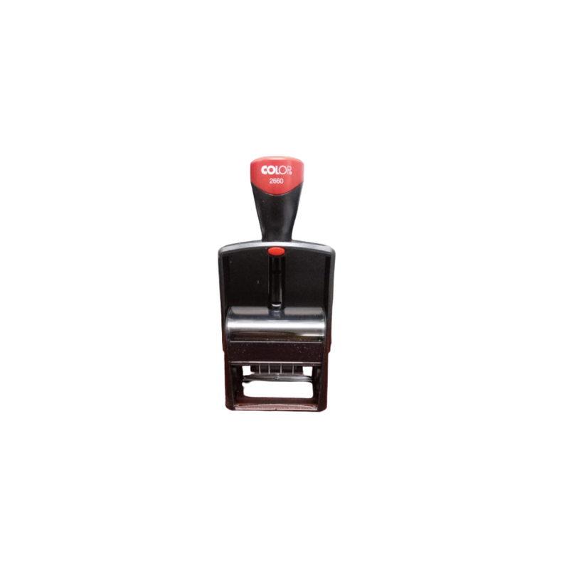 FECHADOR COLOP 2660 MICROBAN PROFESIONAL BICOLOR MEDIDA 37 x 58 MM TINTA AZUL Y ROJO	AUTOENTINTABLE