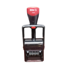 FECHADOR COLOP 2160  CON PLACA PROFESIONAL MEDIDA 24 X 41 MM TINTA NEGRO	AUTOENTINTABLE