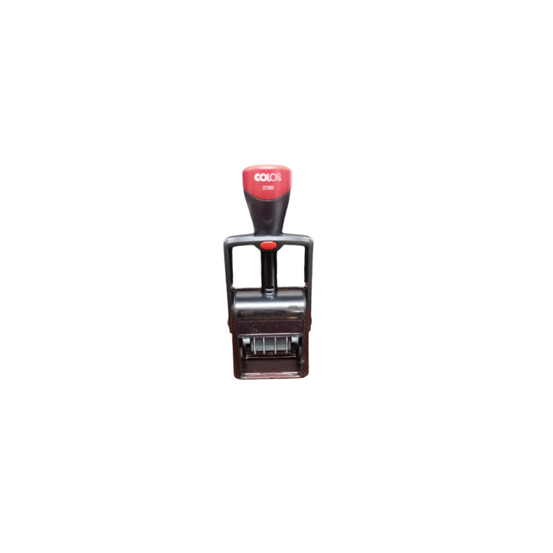 FECHADOR COLOP 2160  CON PLACA PROFESIONAL MEDIDA 24 X 41 MM TINTA NEGRO	AUTOENTINTABLE