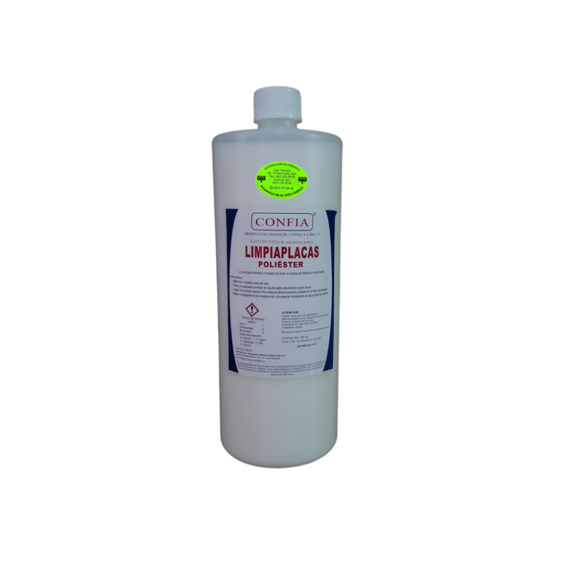 LIMPIA PLACAS DE POLIESTER CONFIA 1 LT