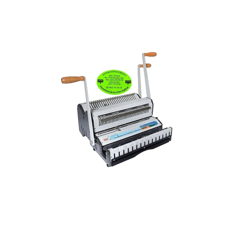 ENGARGOLADORA DUAL TWIN BINDER paso 3:1 y 2:1 en un solo equipo