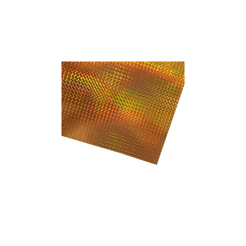 CARTULINA HOLOGRAFICA AMARILLO/NARANJA ECG 50X65 230 GR