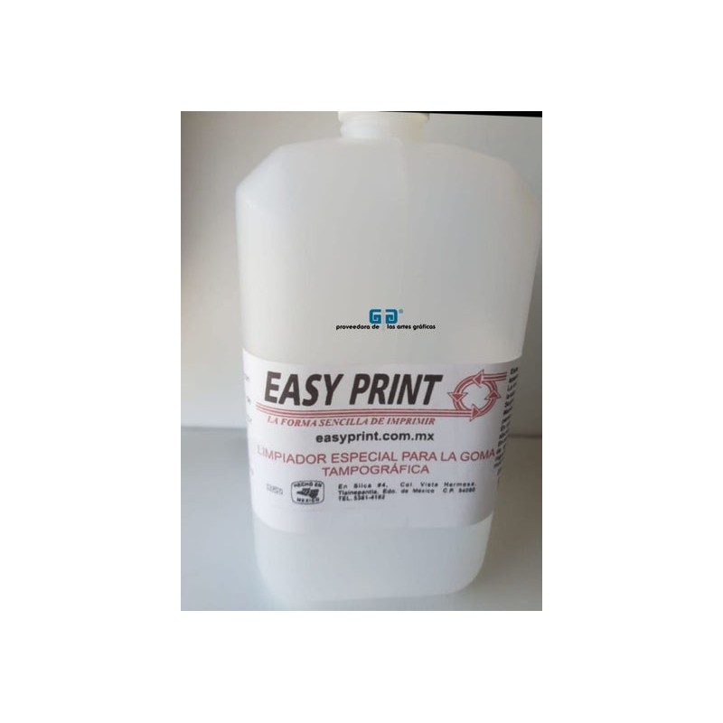 LIMPIADOR PARA GOMA TAMPOGRAFICA  1 LITRO