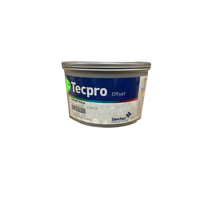 TINTA PARA PRENSA OFFSET COLOR ORO ROJIZO CLAVE 4 OH 43 CONTENIDO 1.5 KG MARCA	TECPRO SANCHEZ	PRODUCCION EN MEXICO