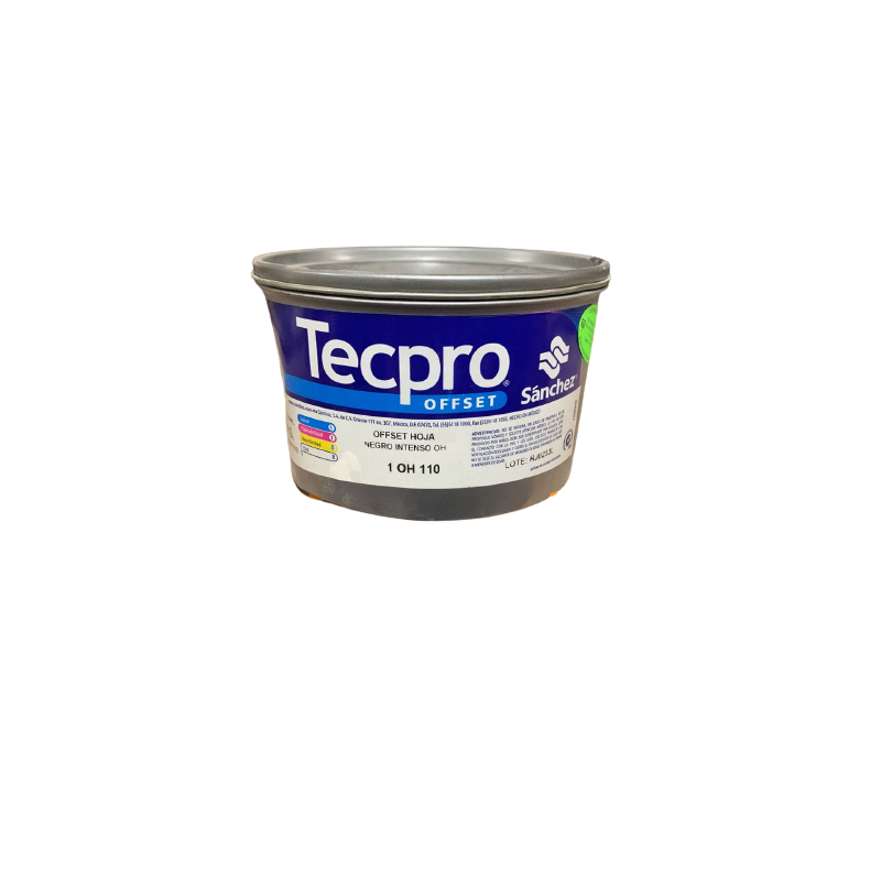 TINTA PARA PRENSA OFFSET COLOR	NEGRO CLAVE 1 OH 110 CONTENIDO 1 KG	MARCA	TECPRO SANCHEZ	PRODUCCION EN MEXICO