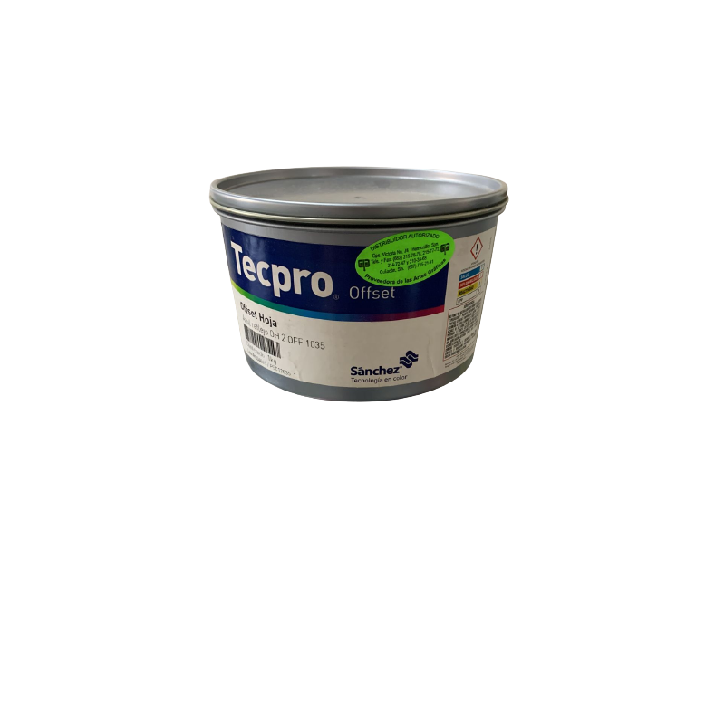 TINTA PARA PRENSA OFFSET COLOR AZUL REFLEJO CLAVE 2 OFF 1035 CONTENIDO 1 KG MARCA	TECPRO SANCHEZ	PRODUCCION EN MEXICO