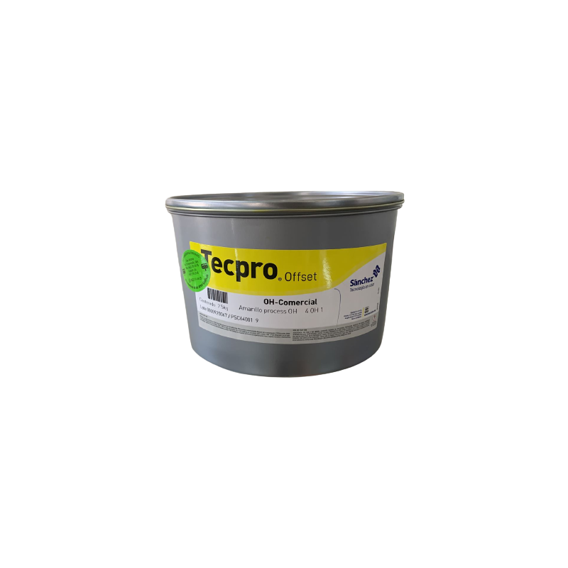 TINTA PARA PRENSA OFFSET COLOR	AMARILLO PROCESS CLAVE 4 OH 1 CONTENIDO 2.5 KG MARCA	TECPRO SANCHEZ	PRODUCCION EN MEXICO