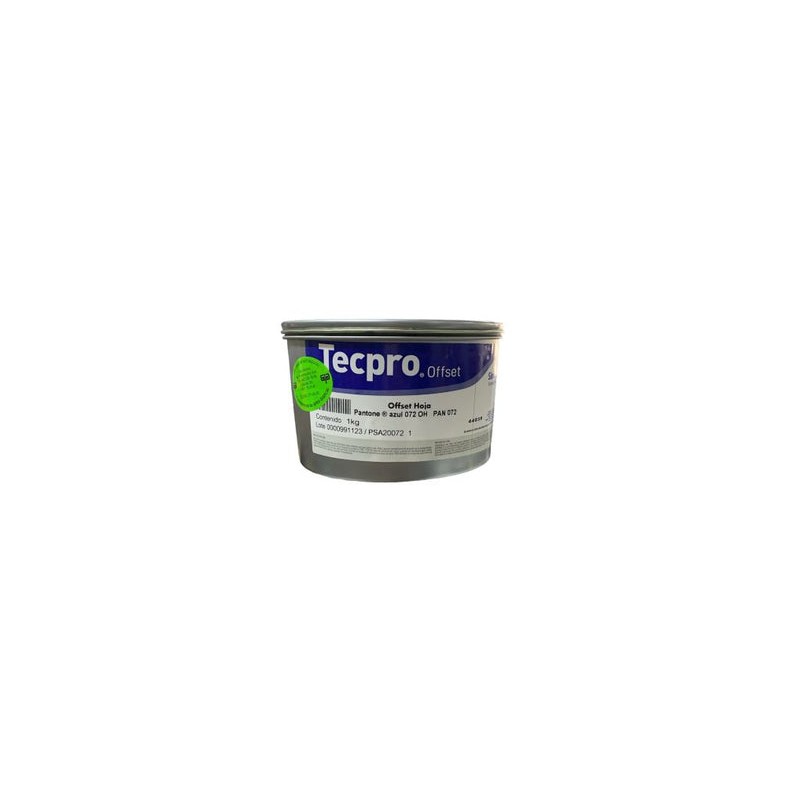 TINTA PARA PRENSA OFFSET COLOR	AZUL CLAVE PAN 072 CONTENIDO 1 KG MARCA	TECPRO SANCHEZ	PRODUCCION EN MEXICO