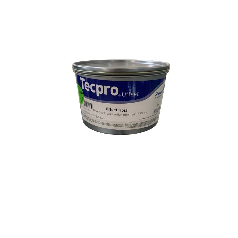 TINTA PARA PRENSA OFFSET COLOR	AZUL REFLEX	CLAVE 2 PAN 61 CONTENIDO 1 KG MARCA	TECPRO SANCHEZ	PRODUCCION EN MEXICO