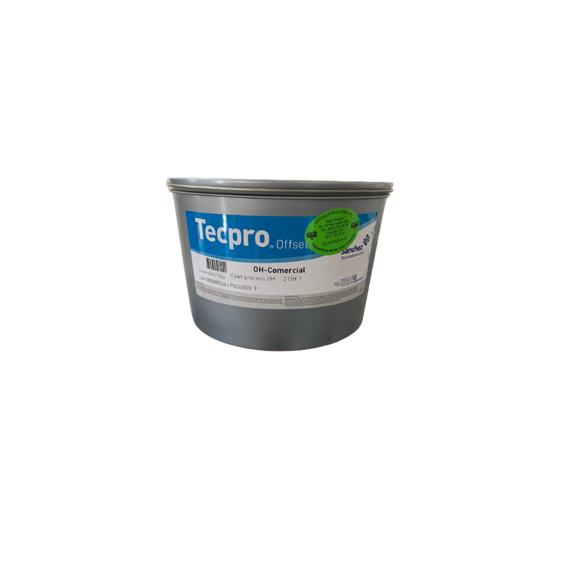 TINTA PARA PRENSA OFFSET COLOR	CYAN PROCESS CLAVE 2 OH 1 CONTENIDO 2.5 KG MARCA	TECPRO SANCHEZ	PRODUCCION EN MEXICO