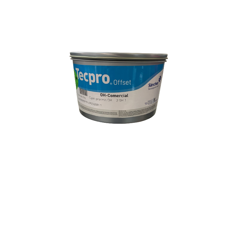 TINTA PARA PRENSA OFFSET COLOR	CYAN PROCESS CLAVE 2 OH 1 CONTENIDO 1 KG MARCA	TECPRO SANCHEZ	PRODUCCION EN MEXICO