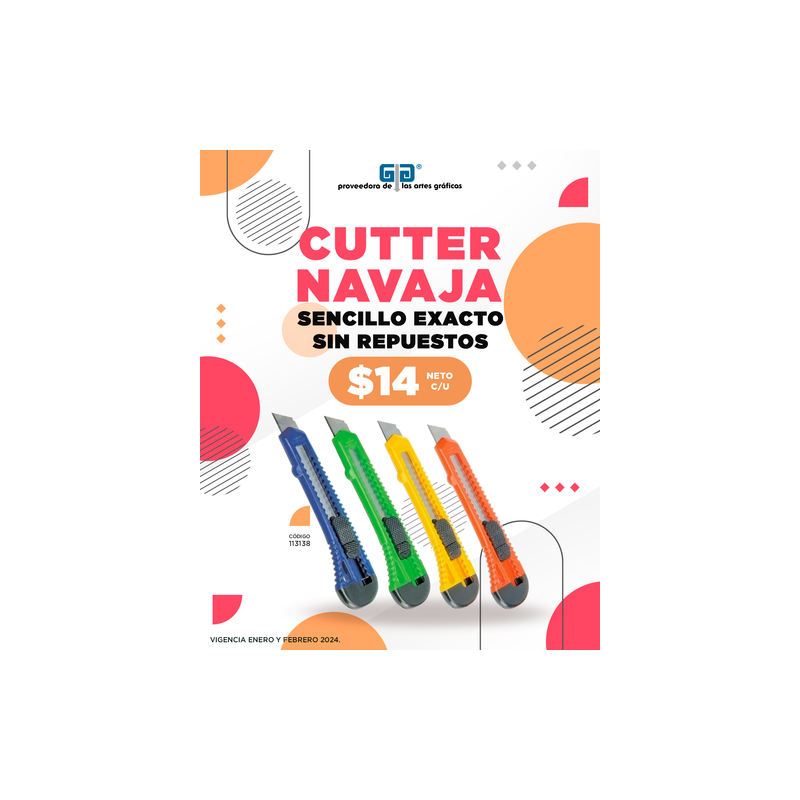 CUTTER NAVAJA SENCILLO EXACTO