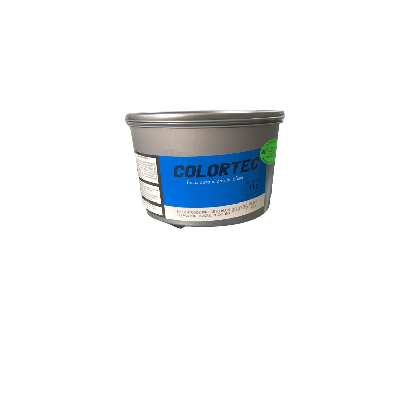 TINTA	PARA PRENSA OFFSET	COLOR	AZUL PROCESS PANTONE 	CLAVE	5024	CONTENIDO 1 KG	MARCA	COLORTEC	PRODUCCION EN JAPON