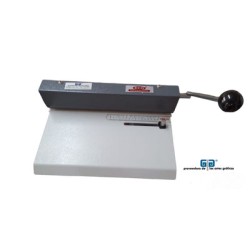 PERFORADORA MANUAL DE PALANCA, PARA PLACAS POLIESTER, MARCA ENCO PLATE, REALIZA HASTA 25 PERFORACIONES POR BAJADA EN 30 CMS, O 1