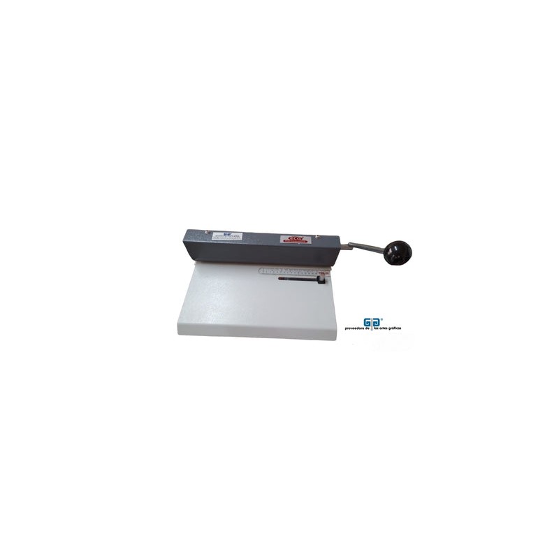 PERFORADORA MANUAL DE PALANCA, PARA PLACAS POLIESTER, MARCA ENCO PLATE, REALIZA HASTA 25 PERFORACIONES POR BAJADA EN 30 CMS, O 1