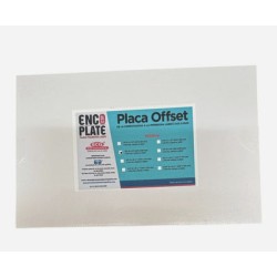 PLACA POLIESTER DOBLE CARA MEDIDA 25.4X38.1 CMS CON 100 HOJAS (10 x 15") SIN PERFORAR	MARCA	ENCO PLATE