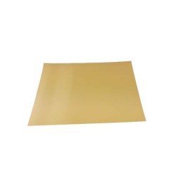 PAPEL TIMPANO COLOR ORO CALIBRE 0.10 CON 10 HOJAS  61X76 CMS