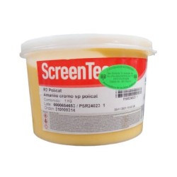 AMARILLO CROMO POLICAT TINTA 1 K R2 4023. TINTA EPOXICA PARA VIDRIO, ALGUNOS PLASTICOS (POLIETILENO, POLIPROPILENO) Y METALES.
