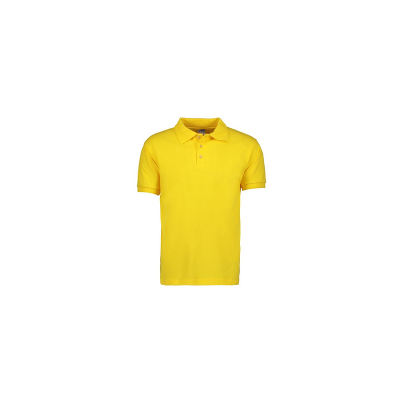 PLAYERA  POLO 50% POLIESTER, 50% ALGODON/PREM 230GR HOMBRE AMARILLA TALLA S YTISPA