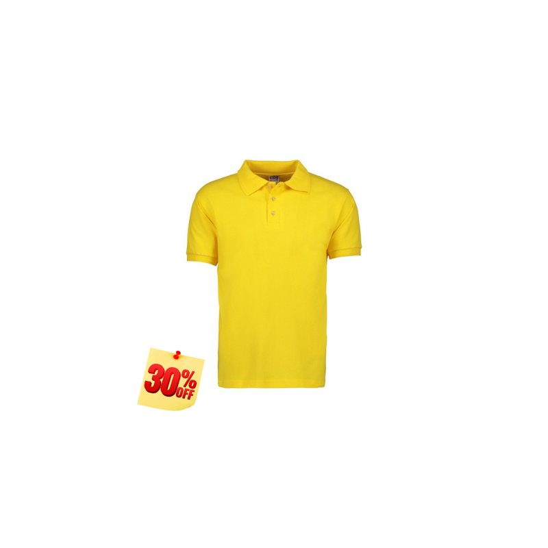 PLAYERA POLO 50% POLIESTER, 50% ALGODON/PREM 230GR MUJER AMARILLA TALLA L YTISPA