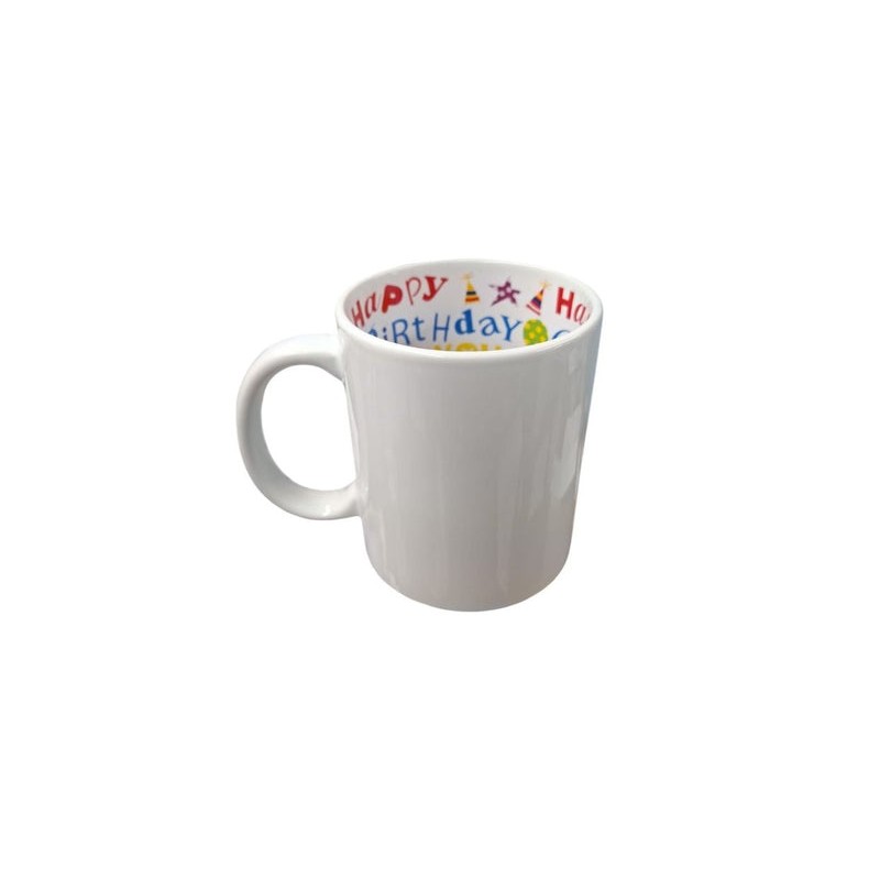 TAZA BLANCA HAPPY BIRTHDAY 11 OZ SUBLIMACION