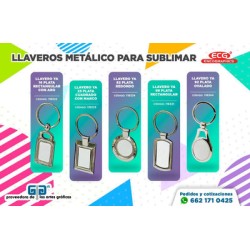 LLAVERO METALICO YA PARA SUBLIMAR, DTF, MODELO YA