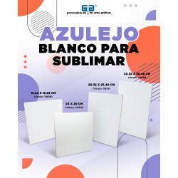 AZULEJO DE CERAMICA BLANCO PARA SUBLIMACION