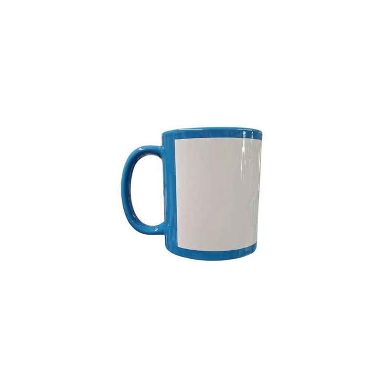 TAZA AZUL CON VENTANA 11 OZ