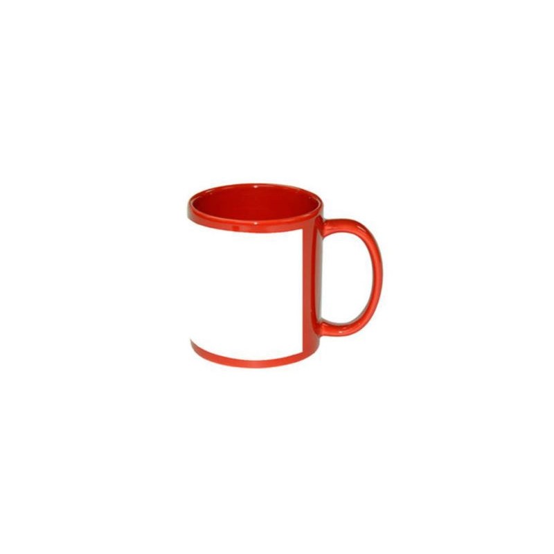 TAZA ROJA CON VENTANA 11 OZ