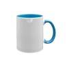 TAZA BLANCA INTERIOR Y ASA AZUL CIELO 15 OZ