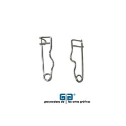 ALFILER, SEGURO O BROCHE METALICO PARA GAFETE CON 50 PIEZAS  2 CMS