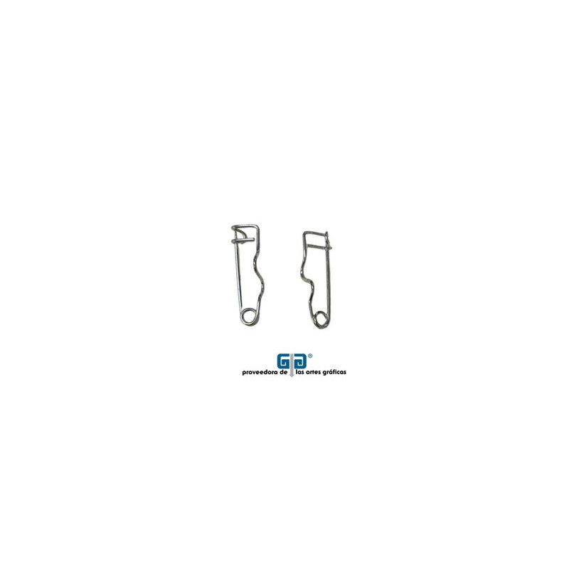 ALFILER, SEGURO O BROCHE METALICO PARA GAFETE CON 50 PIEZAS  2 CMS