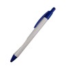 BOLIGRAFO (PLUMA) BRI 1 BLANCO CON PUNTAS Y CLIP AZUL